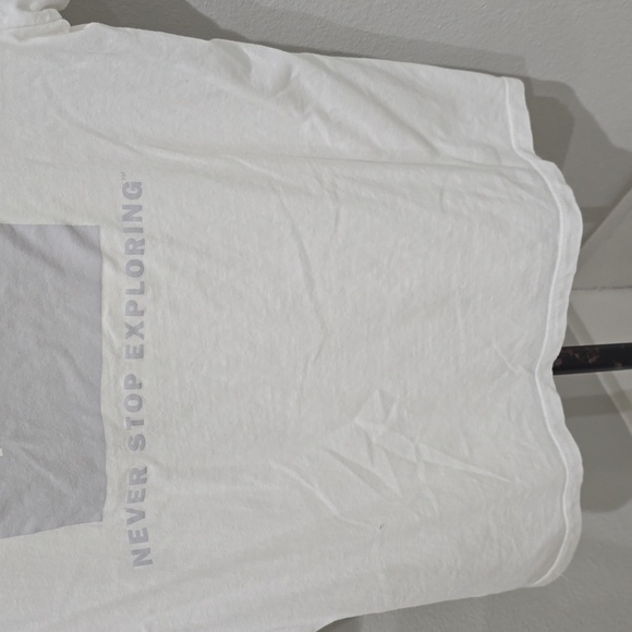 The North Face Classic White Tee With Silver Logo T-Shirt Womens Medium - Picture 10 of 11